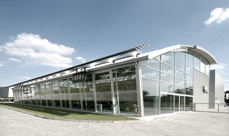 Salon Samochodowy Audi Wizualizacja